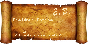 Edelényi Dorina névjegykártya
